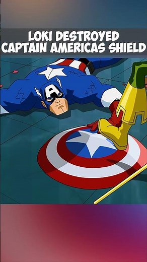 Loki Destroyed Captain Americas Shield #loki #captainamerica