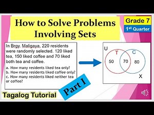 [Tagalog] Solve Set Problem Using Venn Diagram #Set #Mathematics7 #FirstQuarter