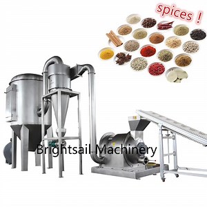 [Hot Item] Brightsail Industrial Hammer Mill Red Chilli Pepper Cinnamon Powder Making Machine Spice Grinder