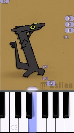 Toothless Dancing Meme | Piano Tutorial