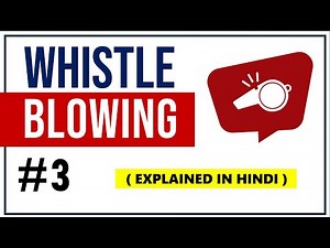 WHISTLEBLOWING IN HINDI | Meaning, Pros & Cons with Examples | Organizational Behavior | ppt #3