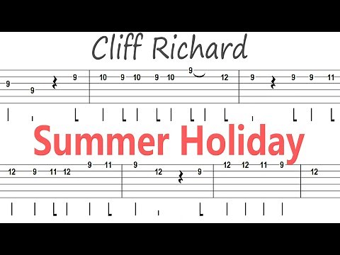 Cliff Richard - Summer Holiday / Guitar Solo Tab+BackingTrack
