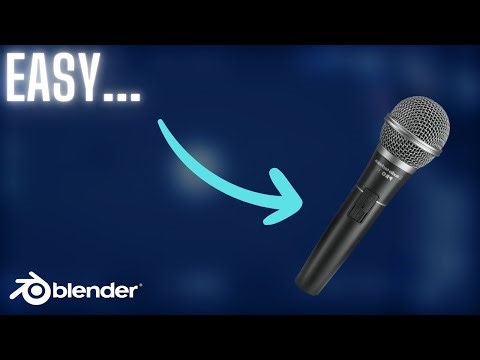 BLENDER SIMPLIFIED - How To Make a Microphone in Blender 4.3 - (Tutorial - Beginners)