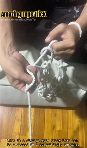 So handy💡I learned this rope coiling Trick from a knot master🙏