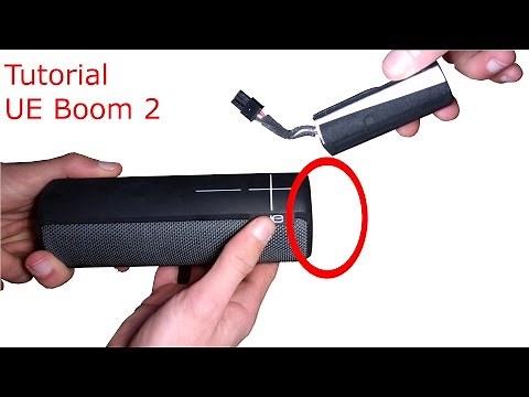 UE Boom 2 Öffnen (how to change battery/open up) [German]