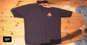 How to fold a shirt