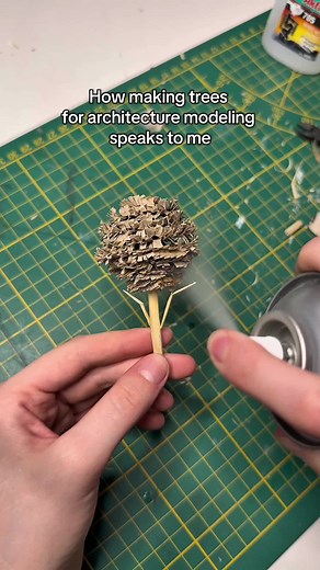 Making Miniature Trees for Architecture Modeling Projects