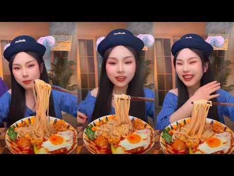 Spicy Ramen Mukbang: Extreme Slurping & Satisfying Eating Sounds ASMR