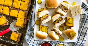 No need to fire up the grill for these cheeseburger sliders