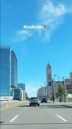 Driving in downtown Nashville, Tennessee, USA 🇺🇸