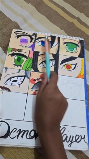 nezuko eyes drawing #please like and subscribe this video