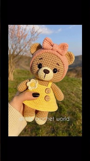 Cute Crochet Teddy & Bunny Dolls 🧸🐰 | Handmade Amigurumi Collection #crochet #crochetideas