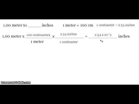Unit Conversion: 1.00 Meter to Inches