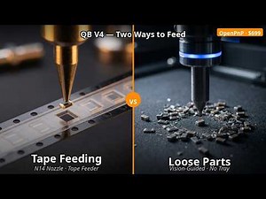 QBV4 OpenPnP: Tape Feeding vs. Loose Component Placement