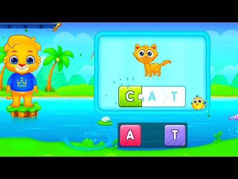 😉 Complete the spelling Cat | Kids spelling video 😃