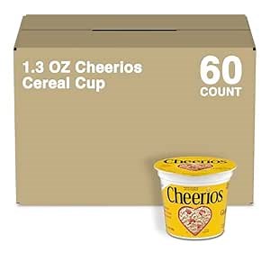 Cheerios Cup Cereal, 1.3 Oz (Pack of 60)
