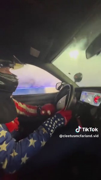 Riding passenger with Cleetusmcfarland during Burnout Rivals! #cleetusmcfarland #cleetusmcfarlandd #cleetus #cleetusm #cleetusandcars #mcfarland #mcfarlandracing #car