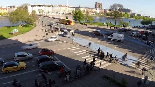 57K views · 681 shares | Enjoy an hour of bicycle rush hour in Copenhagen. From 08:30 - 09:30. Speeded up. The loveliest ebb and flow in transport. | Copenhagenize | Facebook