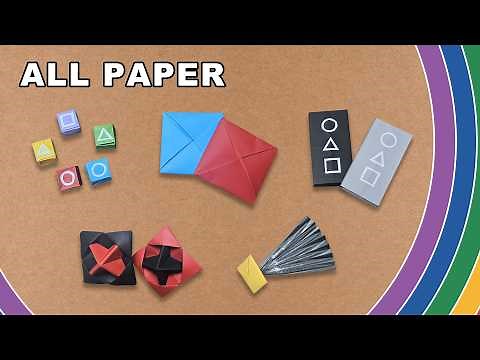 How to make origami Squid Game | Korean Mini-Game