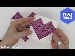 How to Piece a Simple Heart Block - Mini Block Monday #5