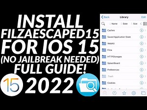 Install FilzaEscaped15 Without Jailbreak | Filza iOS 15 to 15.1.1 | FilzaEscaped iOS 15 No Jailbreak