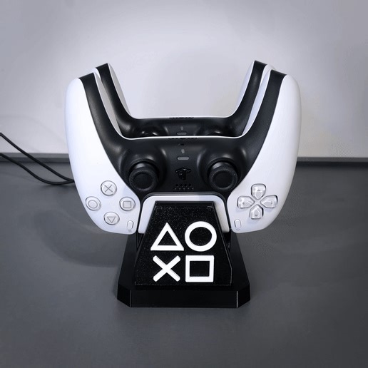 Rechargeable PS5 controller holder - VERSION Playstation Symbol V02