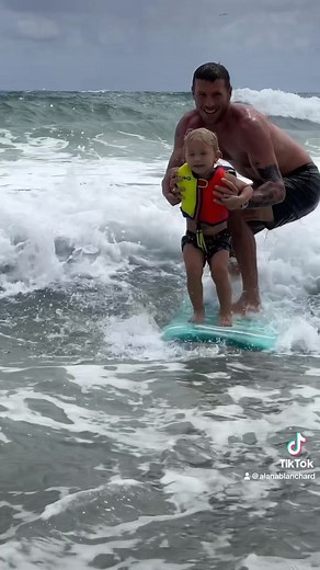 Alana Blanchard on Instagram: "My lil surfer dude wanted to keep surfing past his nap time🤣 @jackfreestone"