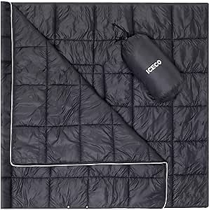 Amazon.com: ICECO Camping Blanket, Travel Blanket Compact, Sustainable Insulated Outdoor Blanket, 500g Filling Cotton, Lightweight & Warm Quilt for Camping, Stadium, Travel, Hiking & Outdoor : Sports & Outdoors
