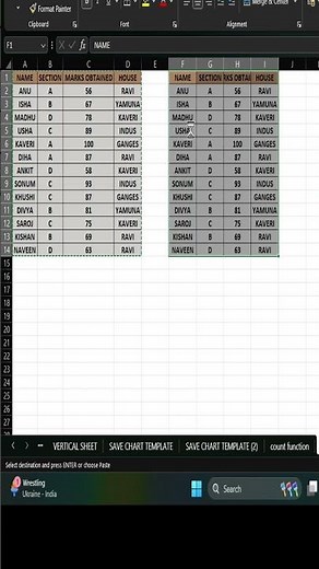 Copy table in excel in just one click #exceltips #exceltricks