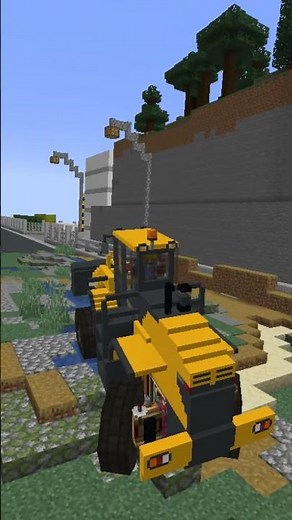 Minecraft : Build Working Heavy Equipment Machines using Create mod and Chisels & Bits | Episode 01