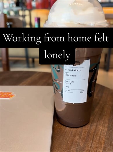 Working from home felt lonely.