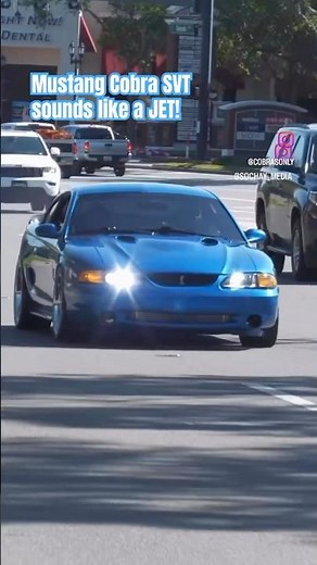 Ford Mustang Cobra SVT sounds like a Jet