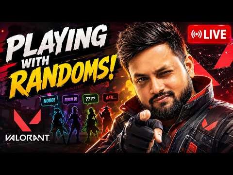 PLAYING VALORANT WITH RANDOMS LIVE 😈 | Funny Moments, Clutches & Chaos