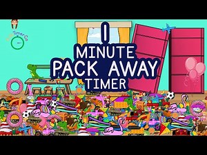 1 Minute Pack Away Timer - Kids Visual Timer