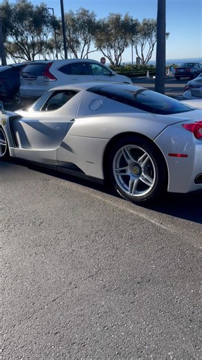 Rare Silver Ferrari Enzo Supercar Icon! #cars #ferrari #ferrarienzo #cartok #goals #motivation #car
