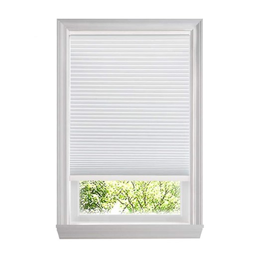 Home Decorators Collection Shadow White Cordless Blackout Cellular Shades for Windows - 39.5 in. W x 72 in. L (Actual Size 39.25 in. W x 72 in. L) 10793478656172 - The Home Depot