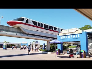 Disney Monorail Ride: EPCOT to Magic Kingdom in 4K · Walt Disney World