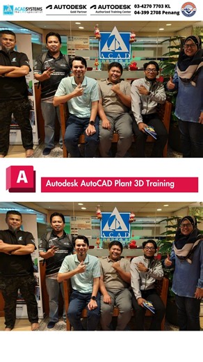 @acadsystems_official on Instagram: "AutoCAD Plant 3D Design Essential Training for our client in Oil & Gas Industry. We were thrilled to train them who traveled all the way from Terengganu and Johor." ❓Are you interested in any Autodesk training programs, such as AutoCAD, Inventor, or 3ds Max? We offer a wide range of training options to suit your needs! Connect with us: 📞 Call us at 03-4270 7703 (KL) | 04-399 2708 (PENANG) 🌐 Inquire about your training needs: https://acadsystems.com/autodesk