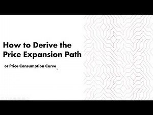 How to Derive the Price Expansion Path