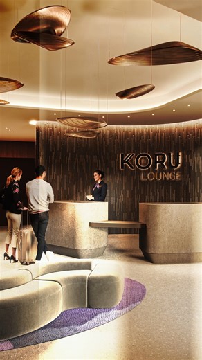 A sneak peek of our new Koru Lounge at Auckland International, landing from the end of 2026 🎉 The space will double in size and incorporate two separate lounges, including one exclusively for Airpoints™ Elite and Business Premier customers. ​ Travelling solo, with the whānau or on business, our new and improved Koru Lounge gives you space to connect, focus and retreat, whilst surrounded by stylish interiors inspired by Aotearoa. | Air New Zealand