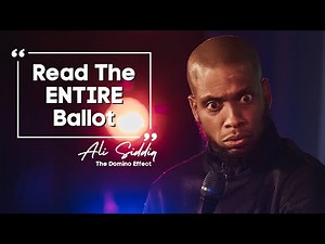 Read The ENTIRE Ballot | Ali Siddiq Stand Up Comedy