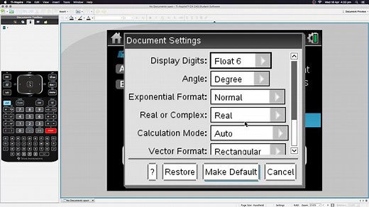 TI-Nspire CX CAS tutorial
