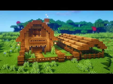 Minecraft Peaceful Barn Build | Relaxing Minecraft Tutorial