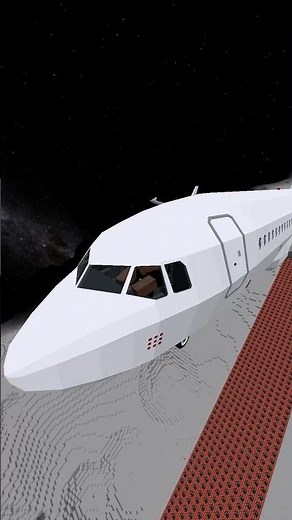 Minecraft Flying an A320 on the moon!!! #shorts