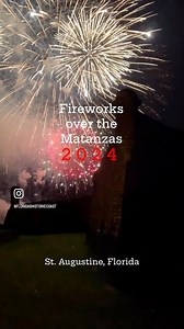 13K views · 305 reactions |  Fireworks over the Matanzas on July 4, 2024 in St. Augustine, Florida at the Castillo de San Marcos! | St. Augustine, Florida | Facebook