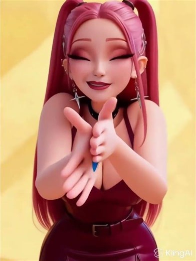 Mira cute Pink Makeup Trend 💄💖 Color Mix Challenge #kpopdemonhunters