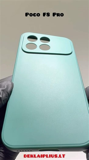 Poco F8 Pro Rubber 1.5 mm. thick case with camera protection - green #pocof8pro