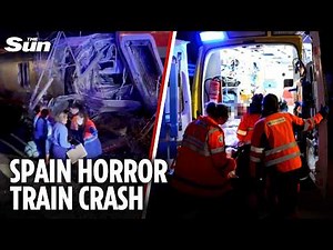 High-speed trains COLLIDE in Spain, killing dozens in horror crash