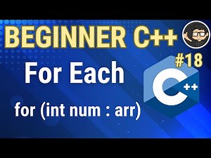 For Each Loop in C++