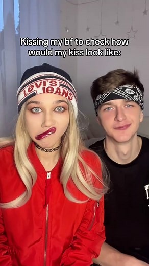 Adorable Couple Moments: Kissing Experiment